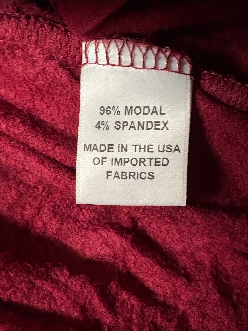 Relaxed Wide-Leg Drawstring Pants in Deep Raspberry - Picture 6 of 6